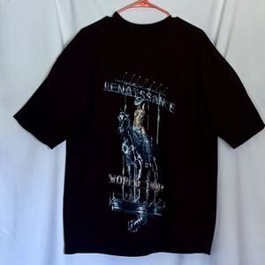 Beyoncé Renaissance World Tour T-Shirt Black Short Sleeve Concert Tee Size XL